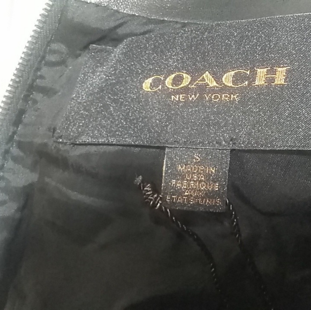 New with tags Coach leather vest tunic